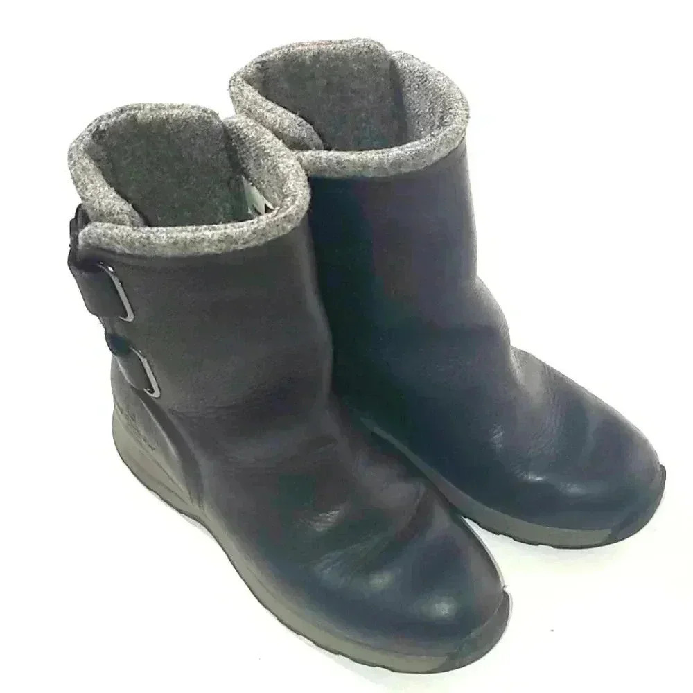 Woolrich Women's Snow Slip Resistant Strap Boot Sz 6 US Black